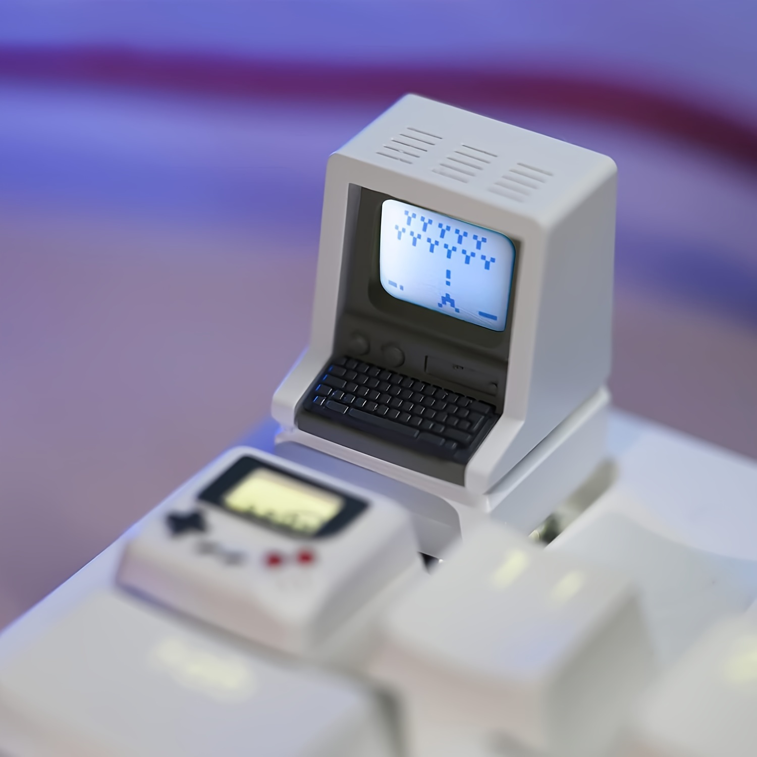 Retro Gaming Keycaps - Retro Mac-geïnspireerde toetsenbordtoetsen Double-Shot ABS MX