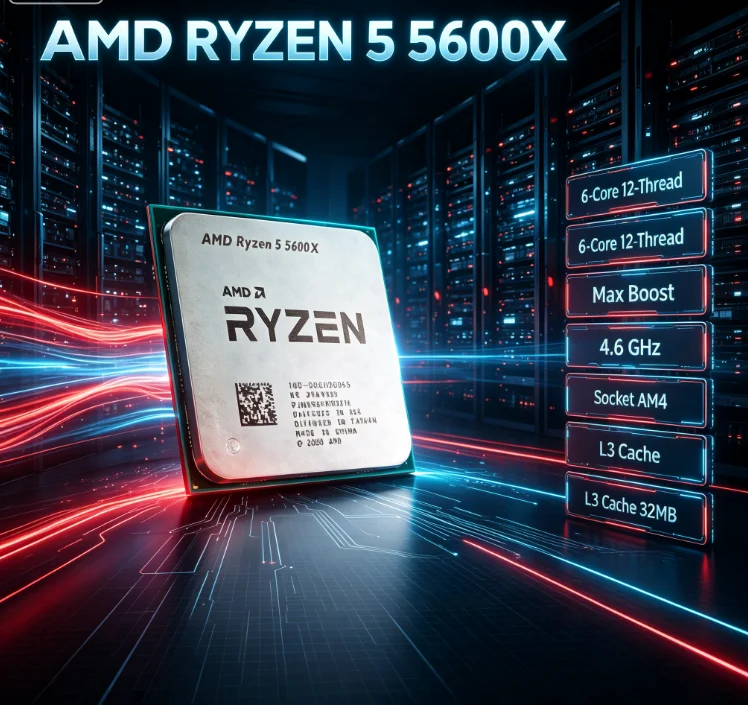 Amd Cpu Ryzen 5 - AMD Ryzen 5 5600X Ontgrendelde Desktop