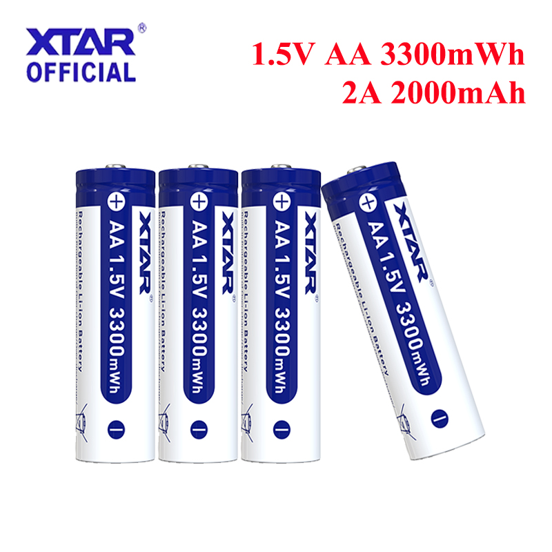 Rechargeable Battery Aa - 1-8 stuks XTAR 1,5V AA 3300mWh