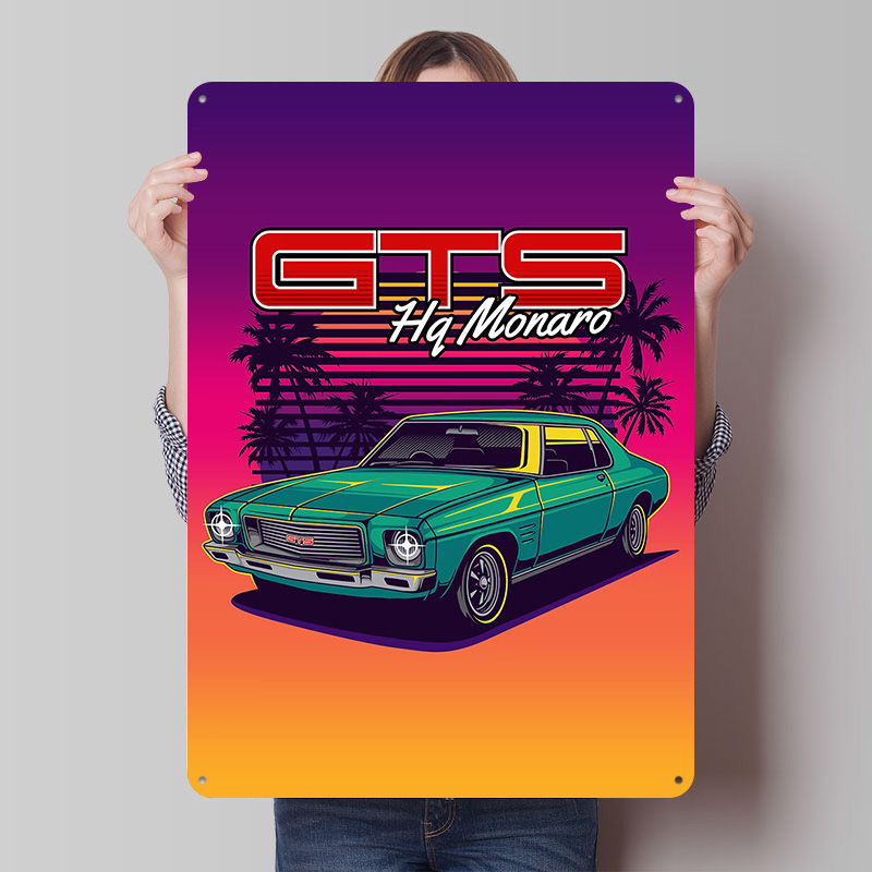 Retro Gaming At - HQ Monaro GTS Retro Auto Metalen