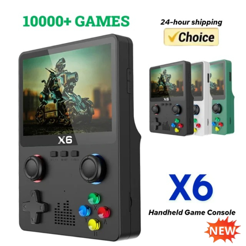 Retro Gaming X6 - 3.5/4'' IPS Scherm X6 Retro Draagbare