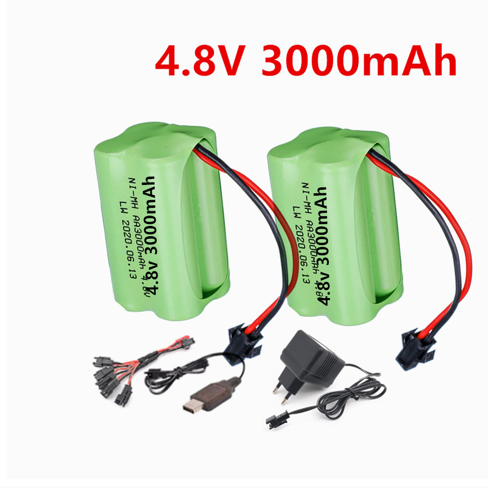 Rechargeable Battery Aa - 4.8V 3000mAh Oplaadbare Batterij en Oplader