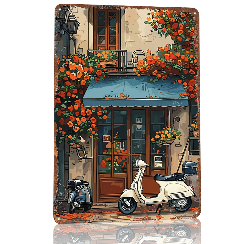 Vintage Scooter Shop Poster Ge - Retro Gaming At recensie en prijs