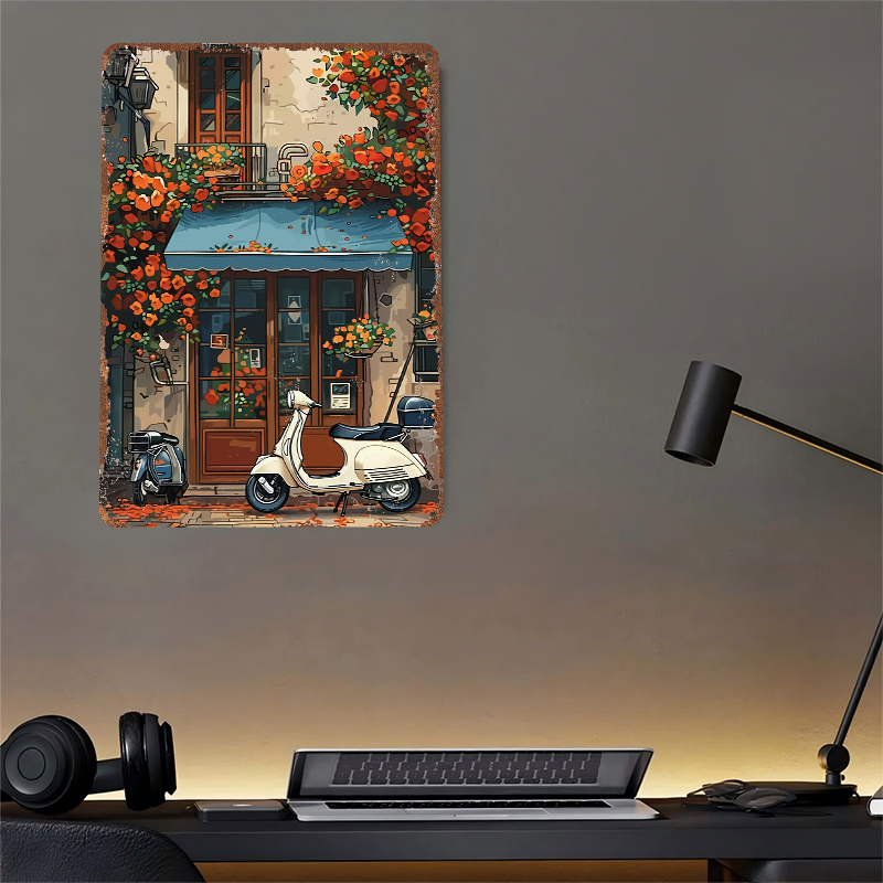 Vintage Scooter Shop Poster Ge - Retro Gaming At recensie en prijs