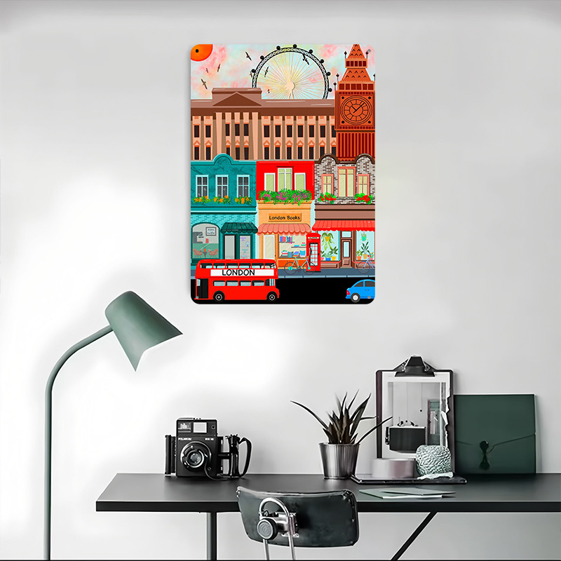 Londen Reisplaat Poster Op Maa - Retro Gaming London recensie en prijs