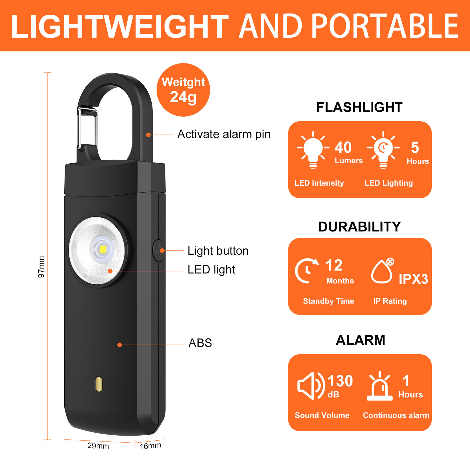 Zelfverdedigingsalarm 130dB An - Rechargeable Battery Aa recensie en prijs