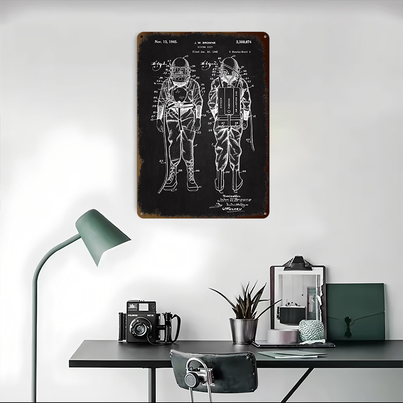 Duikpak Patent Metalen Poster  - Retro Gaming At recensie en prijs