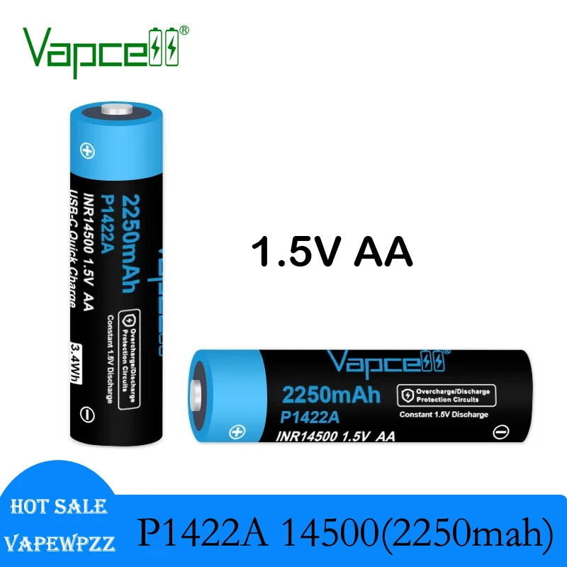 USB-C oplaadbare batterij Vapc - Rechargeable Battery Aa recensie en prijs