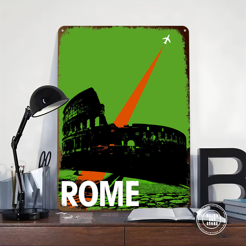 Rome Travel Metal Poster Aange - Retro Gaming At recensie en prijs