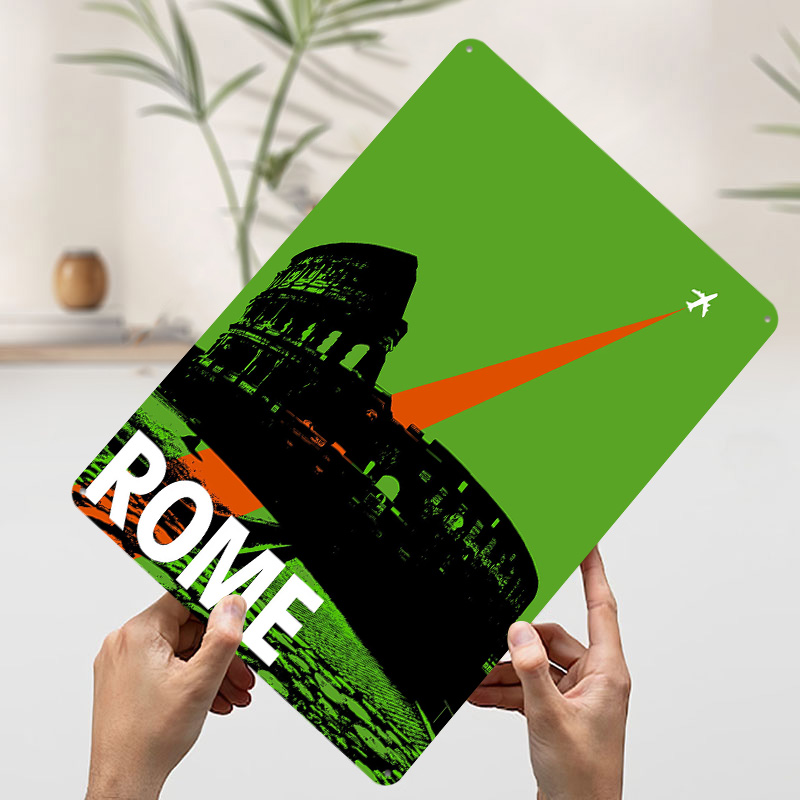 Rome Travel Metal Poster Aange - Retro Gaming At recensie en prijs