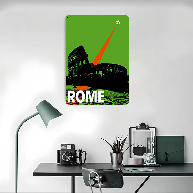 Rome Travel Metal Poster Aange - Retro Gaming At recensie en prijs