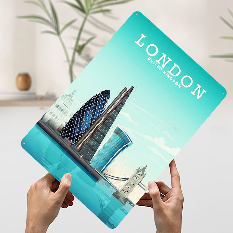Londen Reis Metalen Poster Aan - Retro Gaming London recensie en prijs