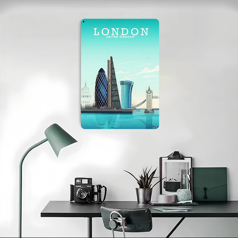 Londen Reis Metalen Poster Aan - Retro Gaming London recensie en prijs