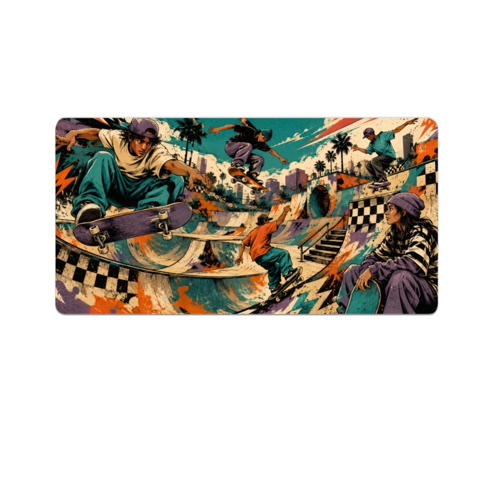 Coole tafelmat voor skateboard - Retro Gaming Xl recensie en prijs