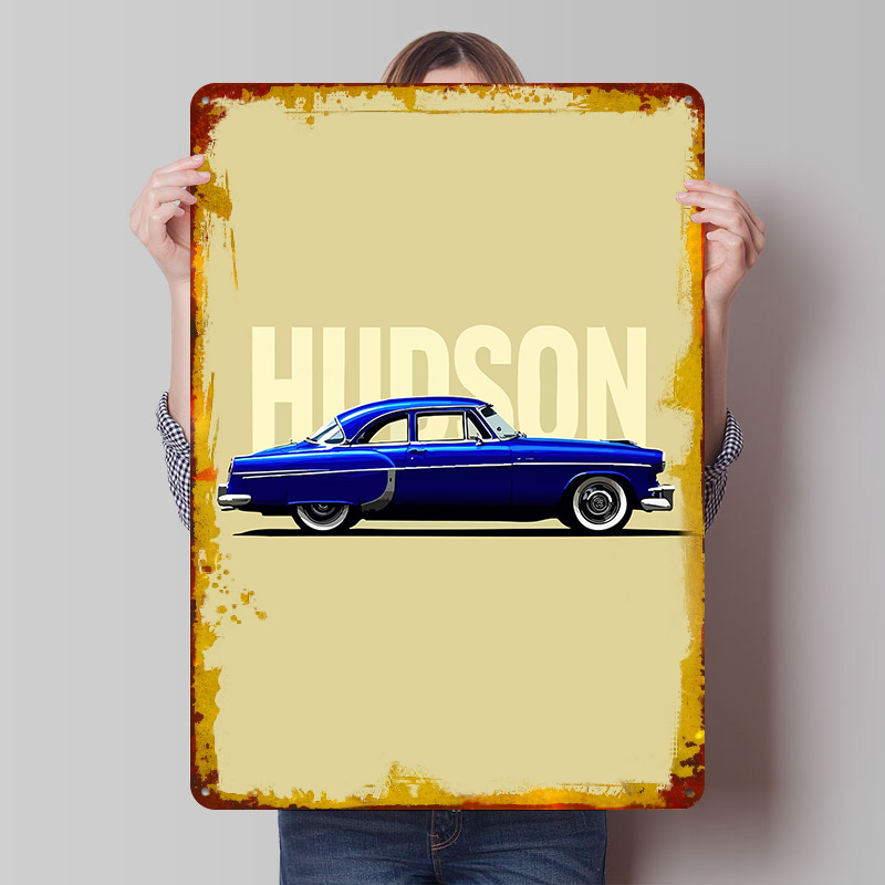 Blauwe Hudson Klassieke Auto T - Retro Gaming At recensie en prijs