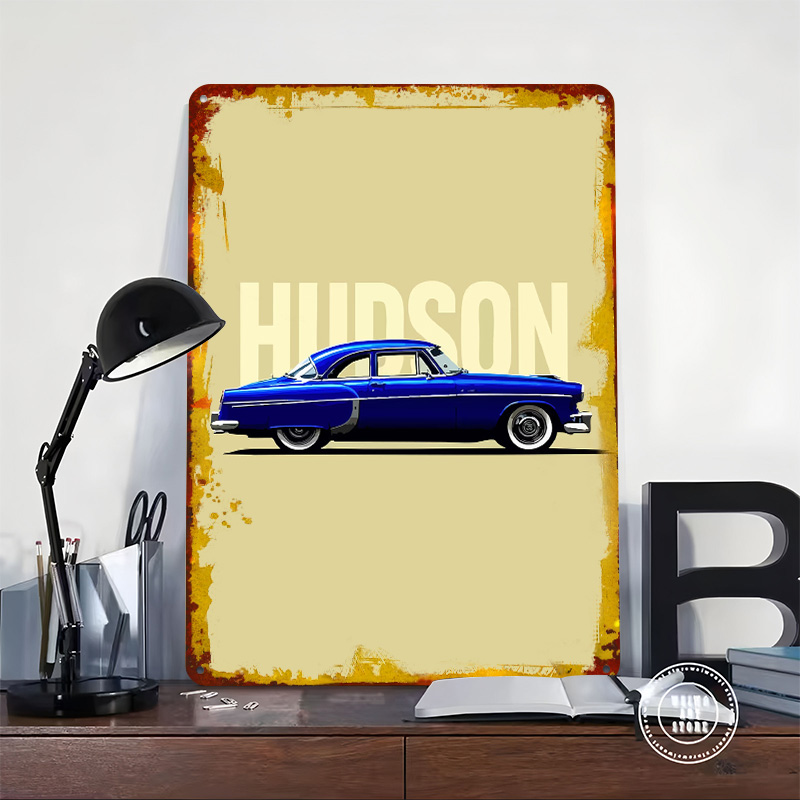 Blauwe Hudson Klassieke Auto T - Retro Gaming At recensie en prijs