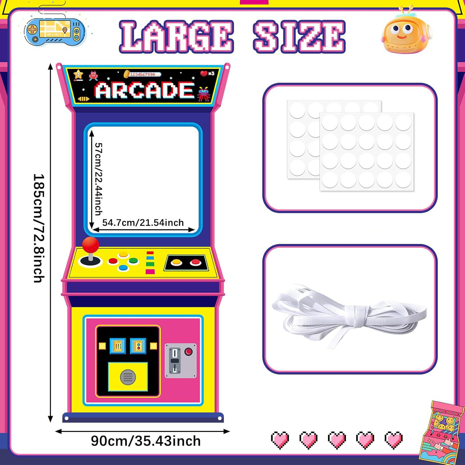 Stoffen Arcade Game Foto Achte - Background Retro Gaming recensie en prijs