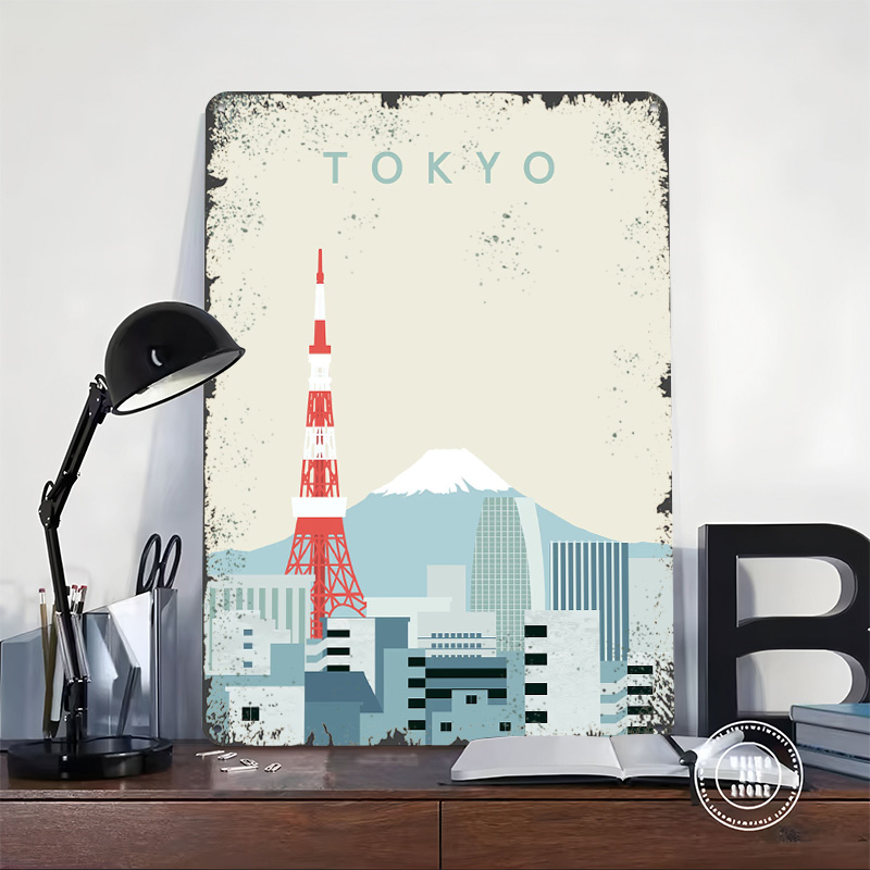 Tokyo Poster Retro 3D Geprint  - Retro Gaming At recensie en prijs