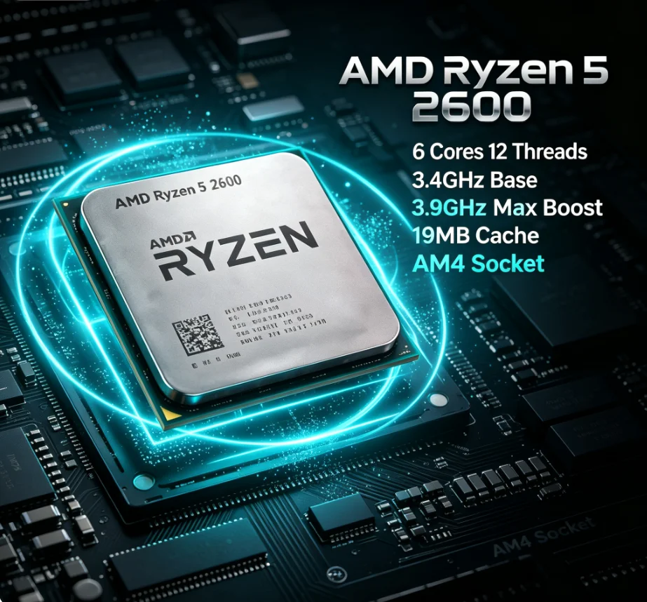 AMD Ryzen 5 2600 R5 2600 Deskt - Amd Cpu Ryzen 5 recensie en prijs