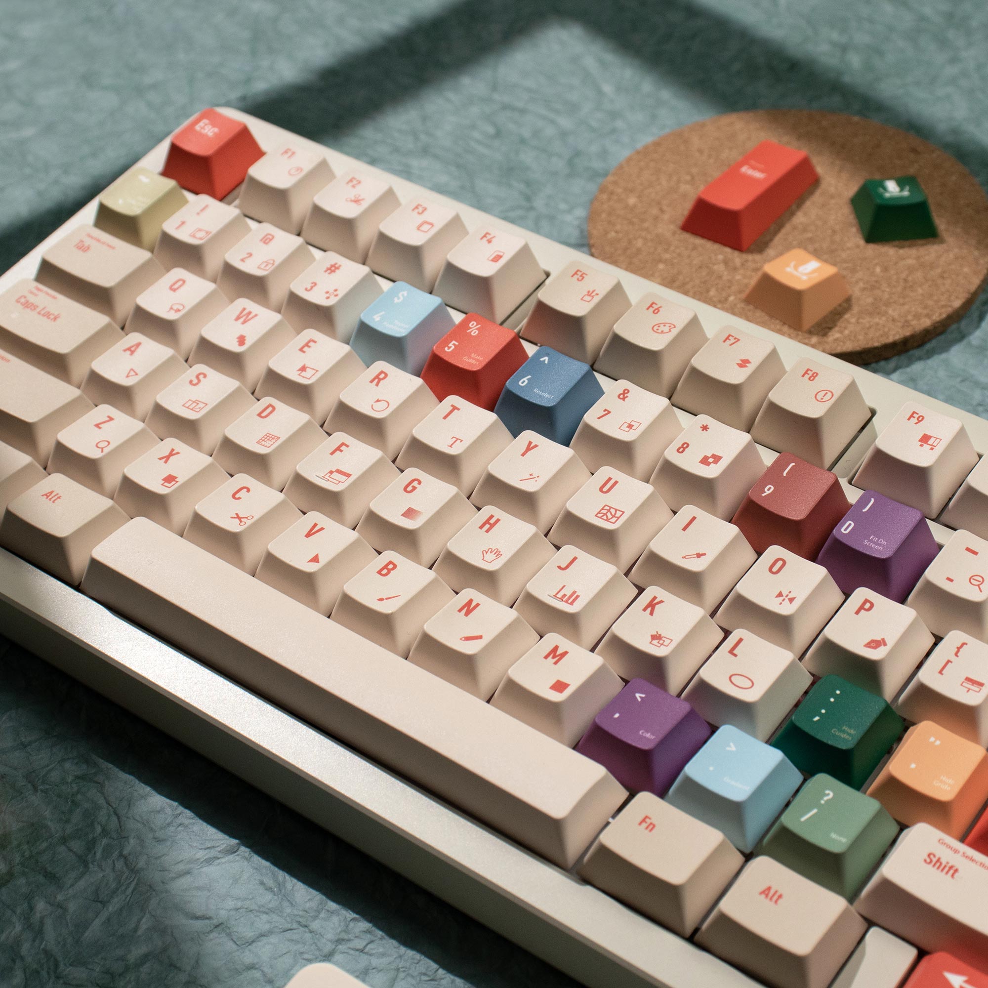 Illustrator Keycaps DYE-SUB Ch - Retro Gaming Keycaps recensie en prijs