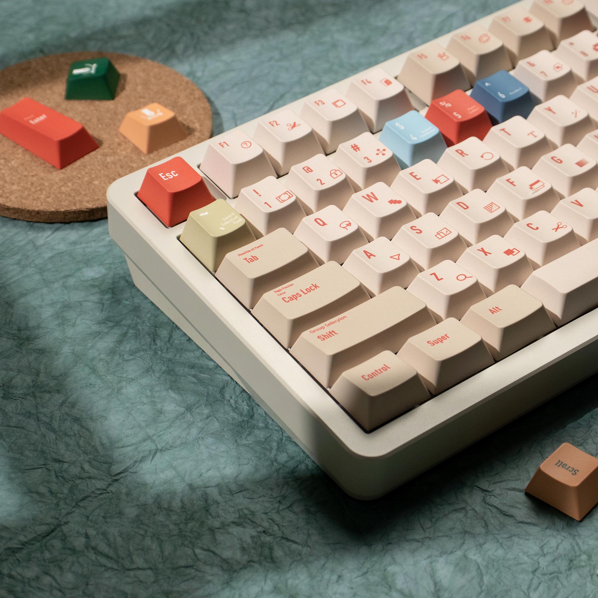 Illustrator Keycaps DYE-SUB Ch - Retro Gaming Keycaps recensie en prijs
