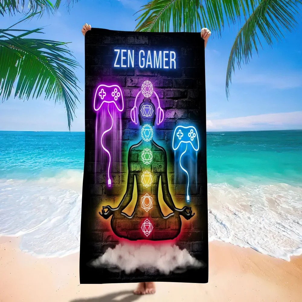 Retro Gaming Neon strandlaken, - Background Retro Gaming recensie en prijs