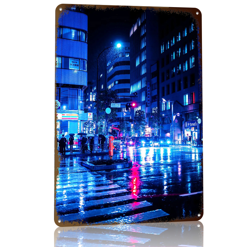 Neon stadsgezicht 's nachts' b - Retro Gaming At recensie en prijs