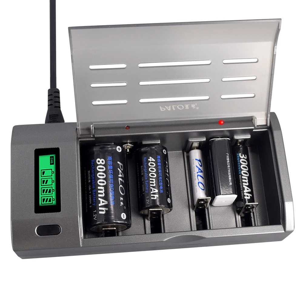 PALO 4-slots LCD-display slimm - Rechargeable Battery Aa recensie en prijs