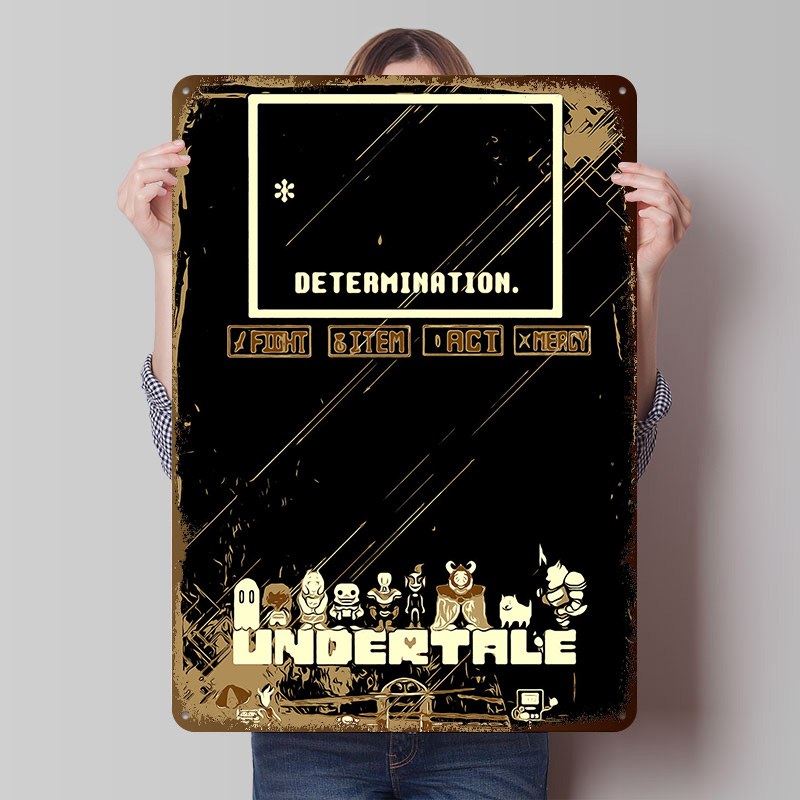 Undertale Metal Poster Custom  - Retro Gaming At recensie en prijs